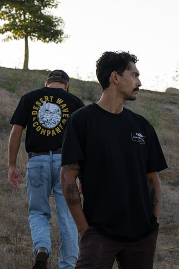 Desert Wave Black Logo T-Shirt