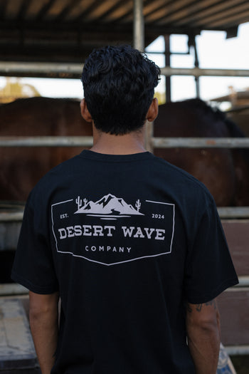 Desert Wave Black Logo T-Shirt