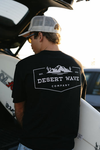 Desert Wave Black Logo T-Shirt