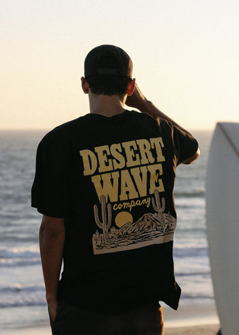 Desert Wave Black and Yellow T-Shirt