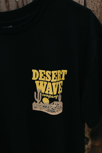 Desert Wave Black and Yellow T-Shirt