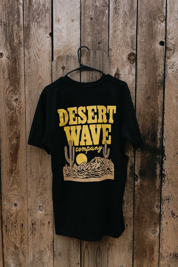 Desert Wave Black and Yellow T-Shirt