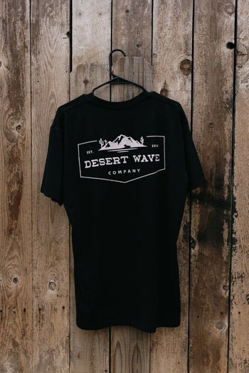 Desert Wave Black Logo T-Shirt